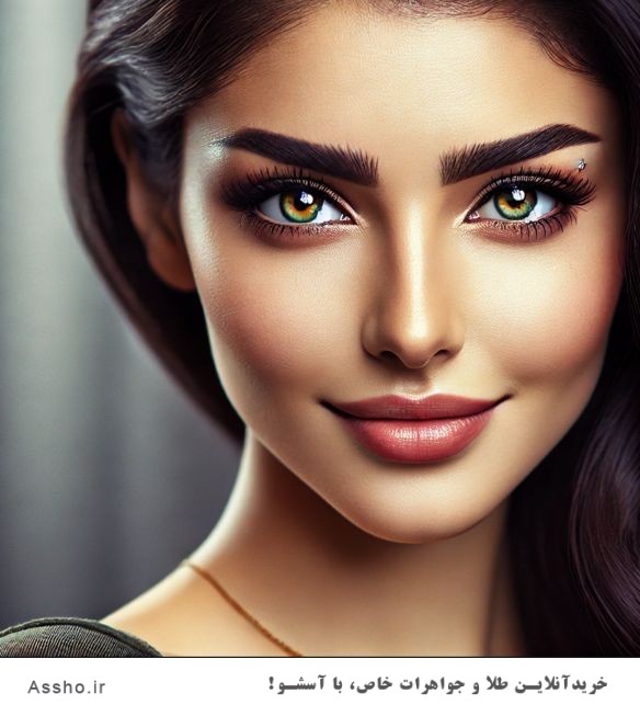 پیرسینگ ابرو طلا دخترانه